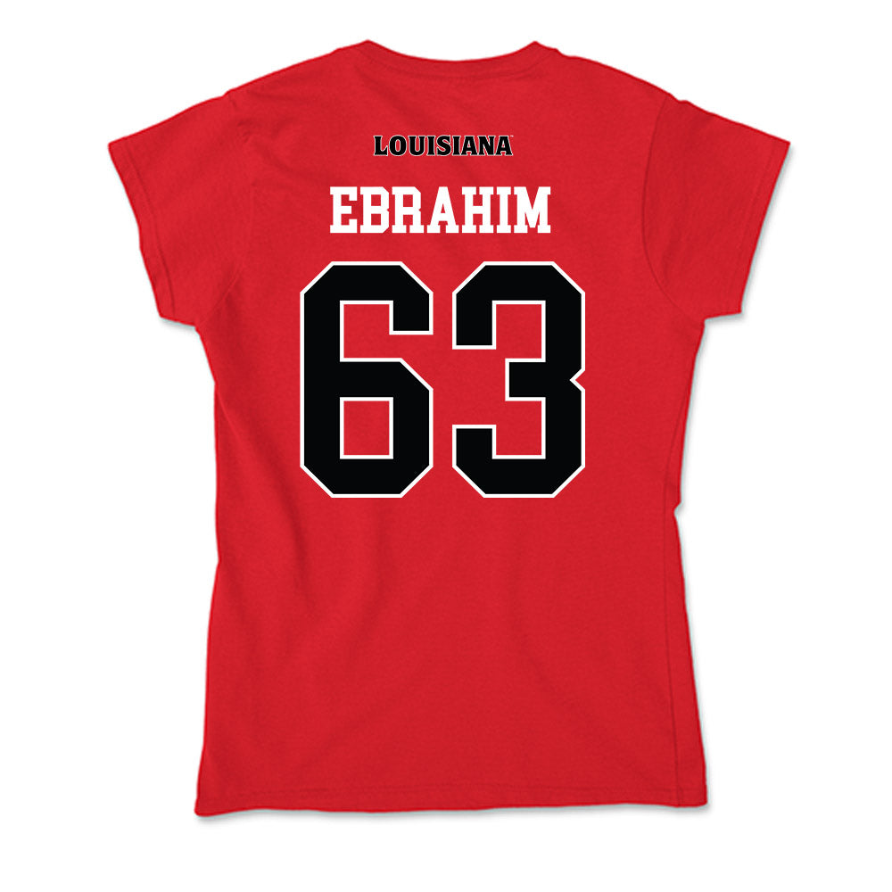 Louisiana - NCAA Football : Ryan Ebrahim - Soft Style Women’s T-Shirt-1