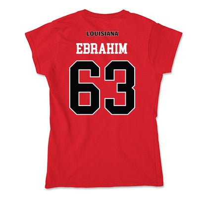 Louisiana - NCAA Football : Ryan Ebrahim - Soft Style Women’s T-Shirt-1