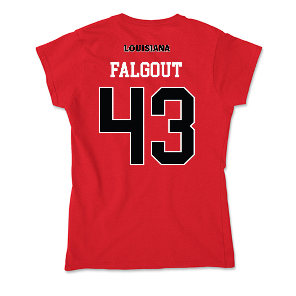 Louisiana - NCAA Football : Aiden Falgout - Soft Style Women’s T-Shirt-1