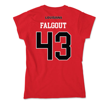 Louisiana - NCAA Football : Aiden Falgout - Soft Style Women’s T-Shirt-1