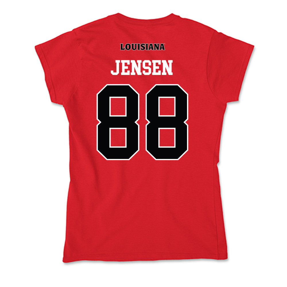 Louisiana - NCAA Football : Caden Jensen - Soft Style Women’s T-Shirt-1