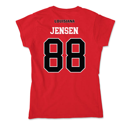 Louisiana - NCAA Football : Caden Jensen - Soft Style Women’s T-Shirt-1