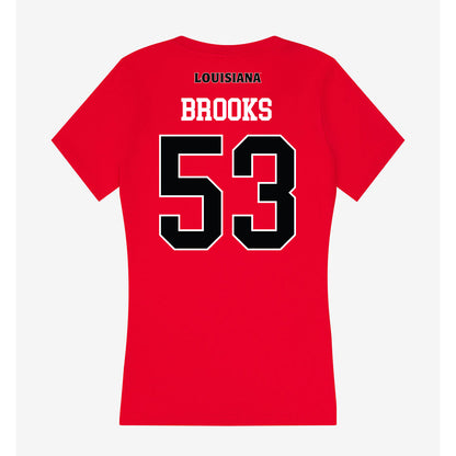 Louisiana - NCAA Baseball : Murphy Brooks - Women's V-Neck T-Shirt-1