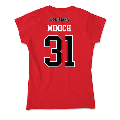 Louisiana - NCAA Women's Soccer : Laine Minich - Soft Style Women’s T-Shirt-1