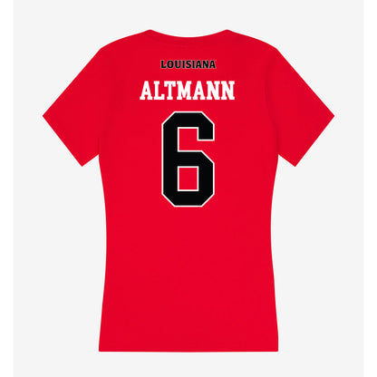 Louisiana - NCAA Football : Sam Altmann - Women's V-Neck T-Shirt-1