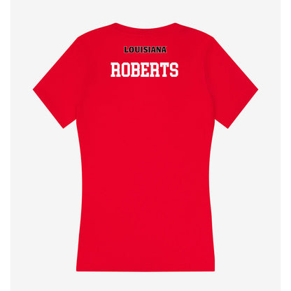 Louisiana - NCAA Women's Track & Field : Lauren Roberts - Women's V-Neck T-Shirt-1