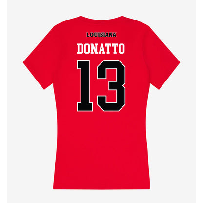 Louisiana - NCAA Baseball : Ahmar Donatto - Women's V-Neck T-Shirt-1