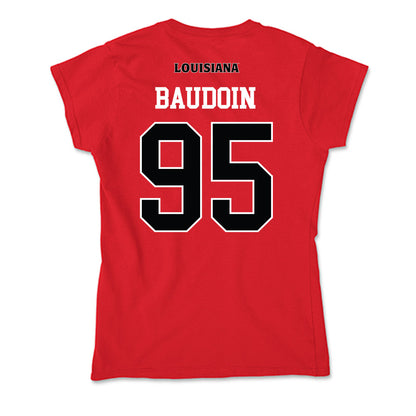 Louisiana - NCAA Football : Maxie Baudoin - Soft Style Women’s T-Shirt-1