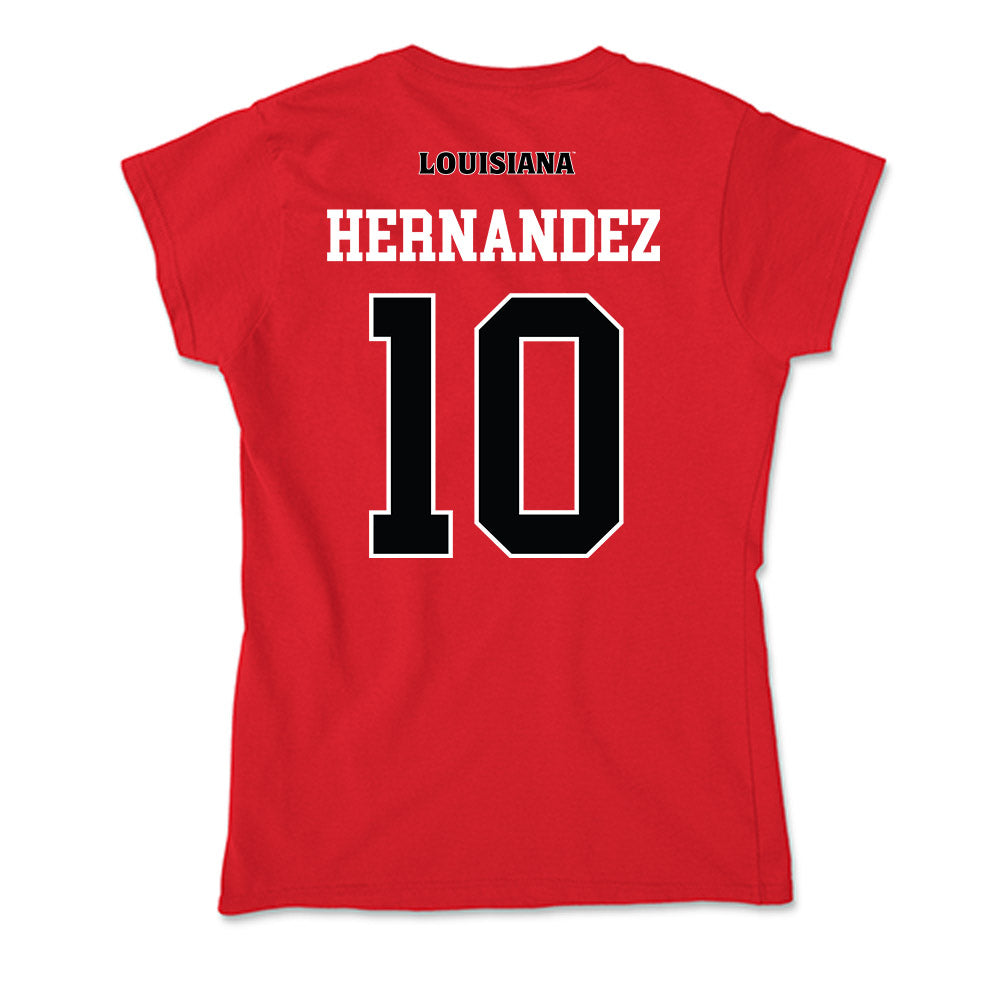 Louisiana - NCAA Baseball : Rigoberto Hernandez - Soft Style Women’s T-Shirt-1
