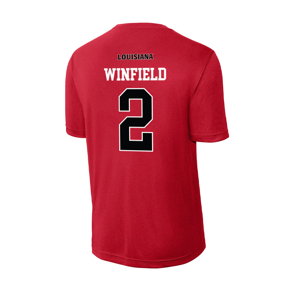 Louisiana - NCAA Football : Lunch Winfield - Activewear T-Shirt-1