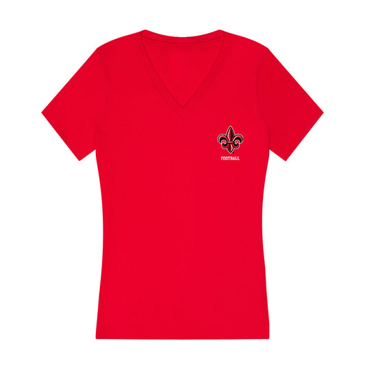 Louisiana - NCAA Football : Lance Williams - Women's V-Neck T-Shirt-0