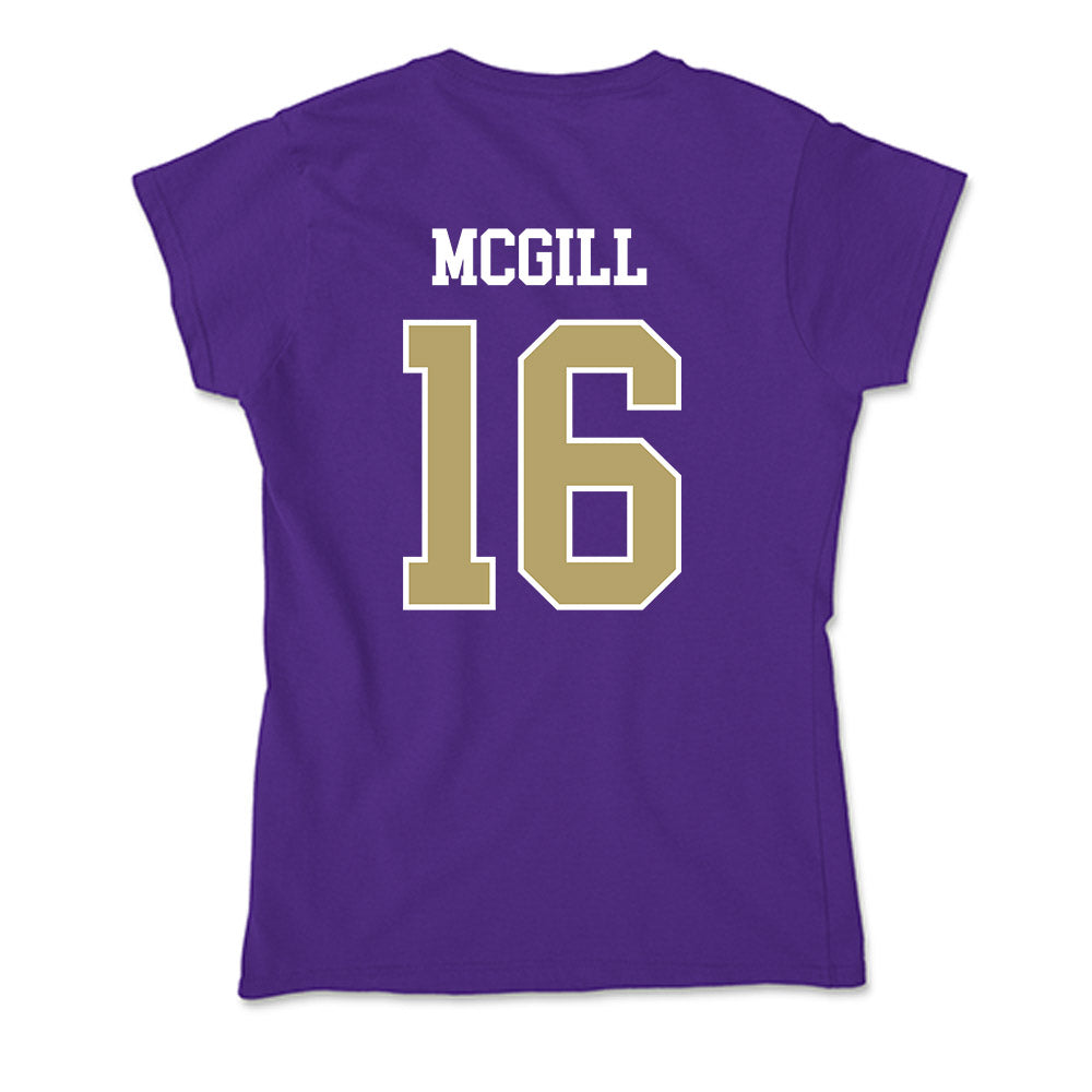 JMU - NCAA Football : TJ McGill - Soft Style Women’s T-Shirt-1
