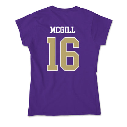 JMU - NCAA Football : TJ McGill - Soft Style Women’s T-Shirt-1