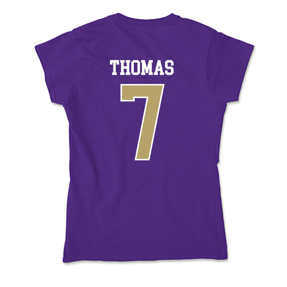 JMU - NCAA Football : Jacob Thomas - Soft Style Women’s T-Shirt-1