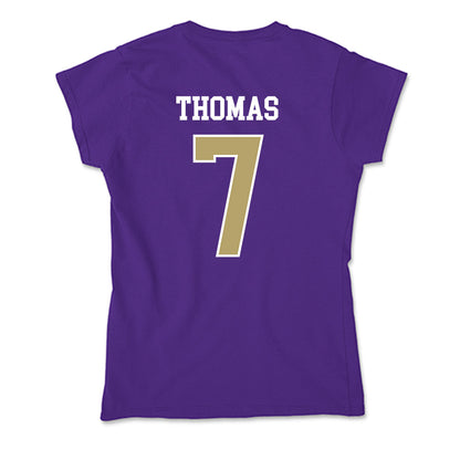 JMU - NCAA Football : Jacob Thomas - Soft Style Women’s T-Shirt-1