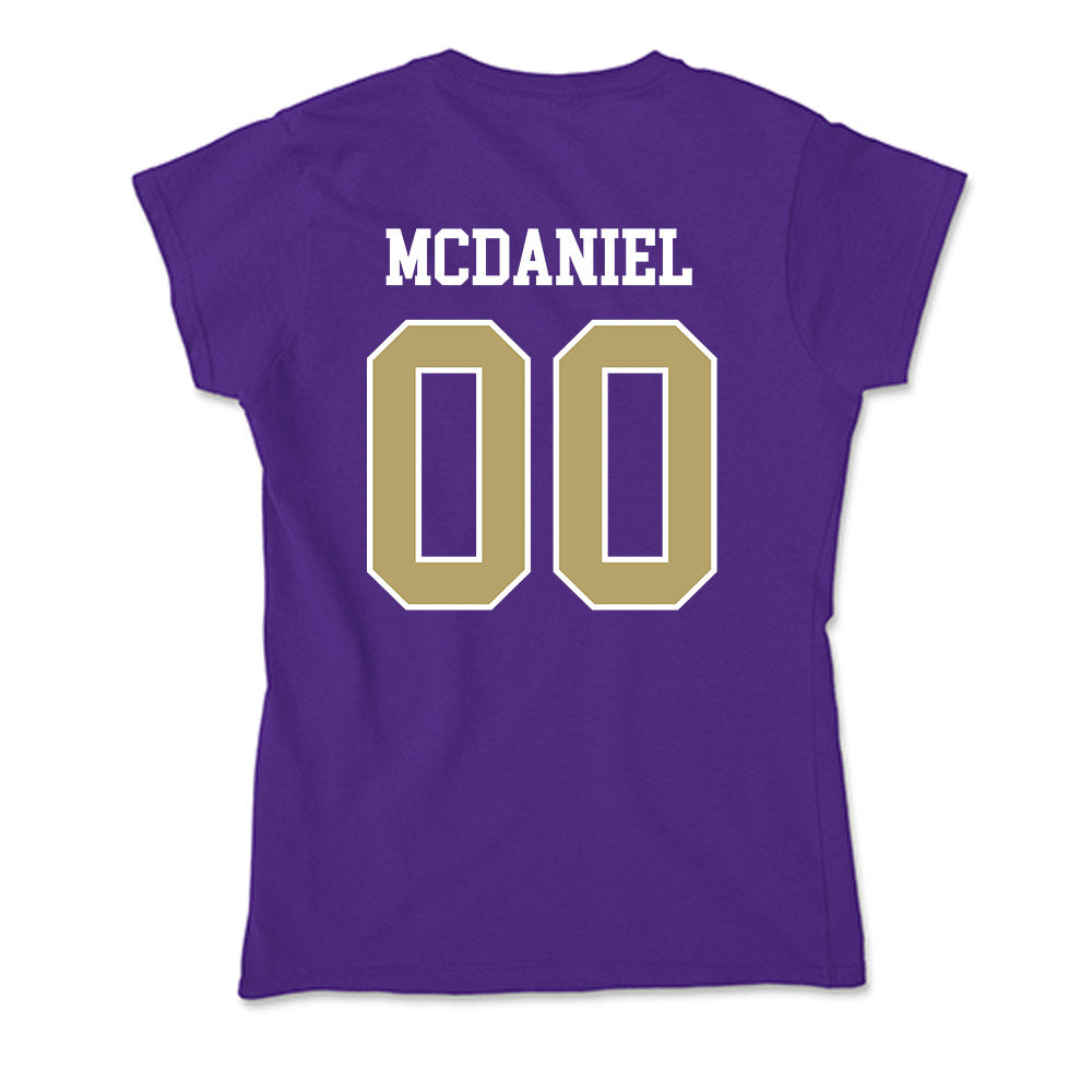 JMU - NCAA Women's Basketball : Peyton McDaniel - Soft Style Women’s T-Shirt-1