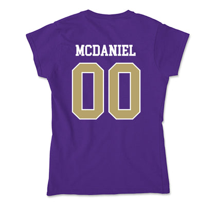 JMU - NCAA Women's Basketball : Peyton McDaniel - Soft Style Women’s T-Shirt-1