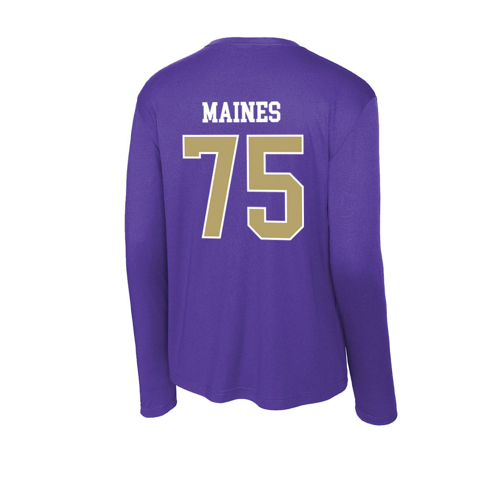 JMU - NCAA Football : Wyatt Maines - Activewear Long Sleeve T-Shirt-1