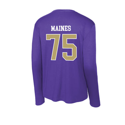 JMU - NCAA Football : Wyatt Maines - Activewear Long Sleeve T-Shirt-1