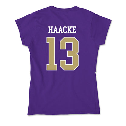 JMU - NCAA Baseball : Will Haacke - Soft Style Women’s T-Shirt-1