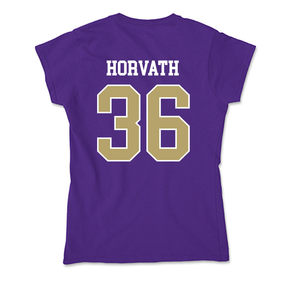 JMU - NCAA Baseball : Adam Horvath - Soft Style Women’s T-Shirt-1