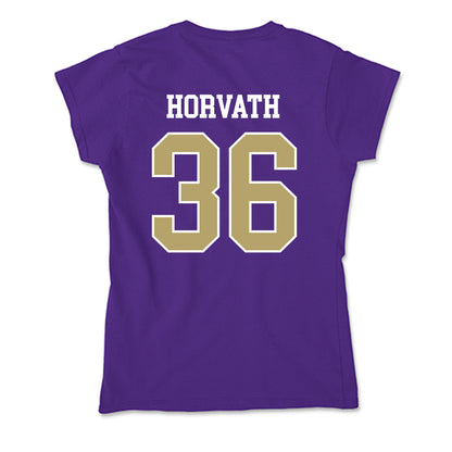 JMU - NCAA Baseball : Adam Horvath - Soft Style Women’s T-Shirt-1