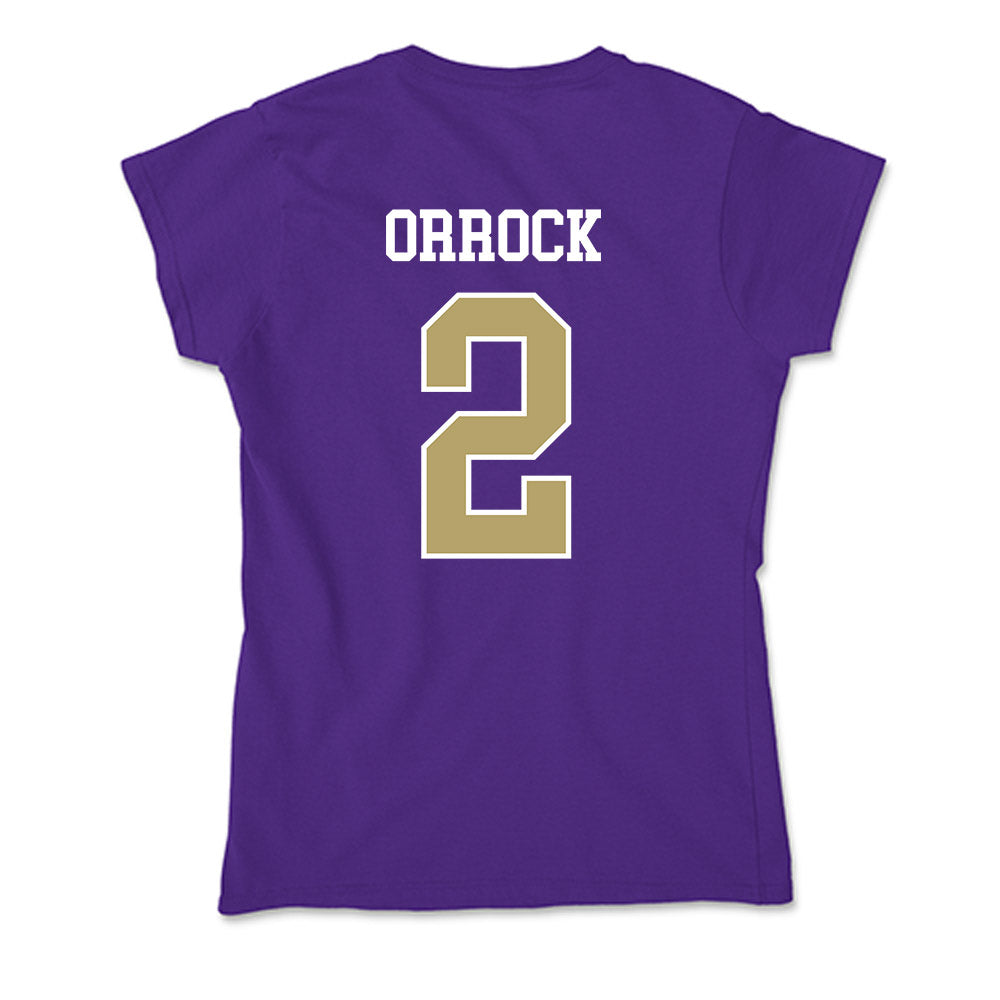 JMU - NCAA Women's Soccer : Audrey Orrock - Soft Style Women’s T-Shirt-1