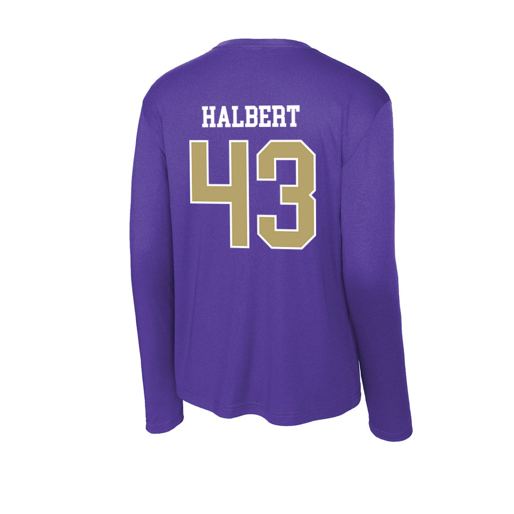 JMU - NCAA Football : Miles Halbert - Activewear Long Sleeve T-Shirt-1