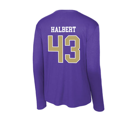 JMU - NCAA Football : Miles Halbert - Activewear Long Sleeve T-Shirt-1