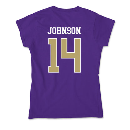 JMU - NCAA Softball : Taylor Johnson - Soft Style Women’s T-Shirt-1