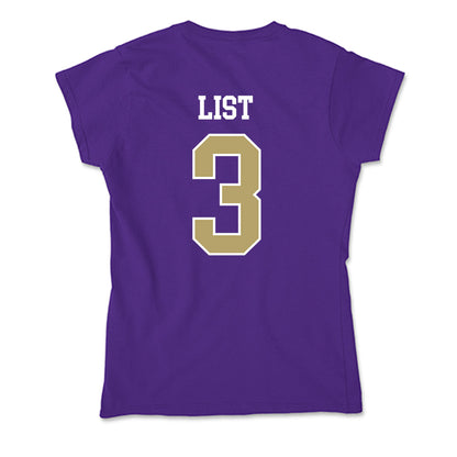 JMU - NCAA Softball : Payton List - Soft Style Women’s T-Shirt-1