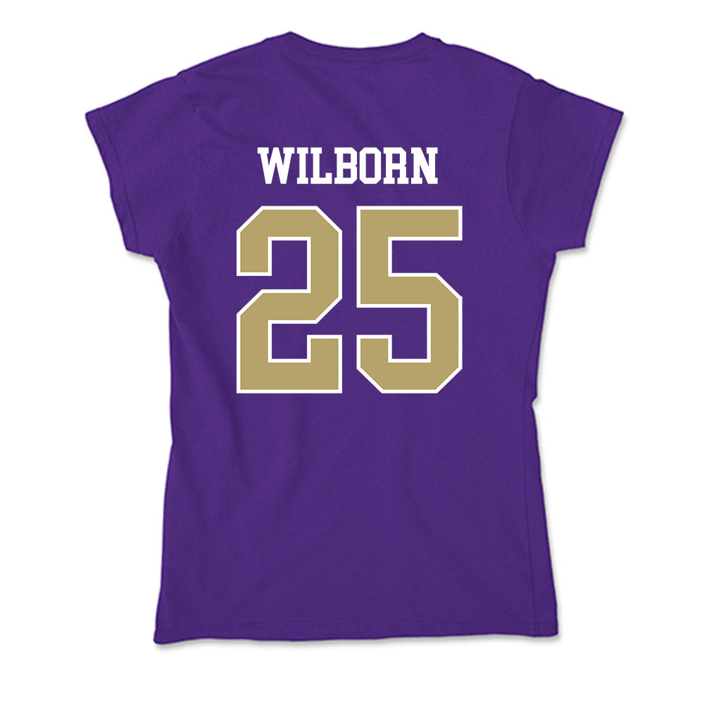 JMU - NCAA Men's Basketball : Eli Wilborn - Soft Style Women’s T-Shirt-1