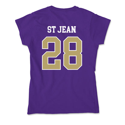 JMU - NCAA Softball : Lisey St Jean - Soft Style Women’s T-Shirt-1