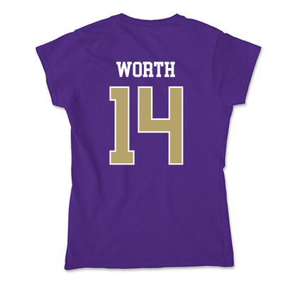 JMU - NCAA Baseball : Conner Worth - Soft Style Women’s T-Shirt-1