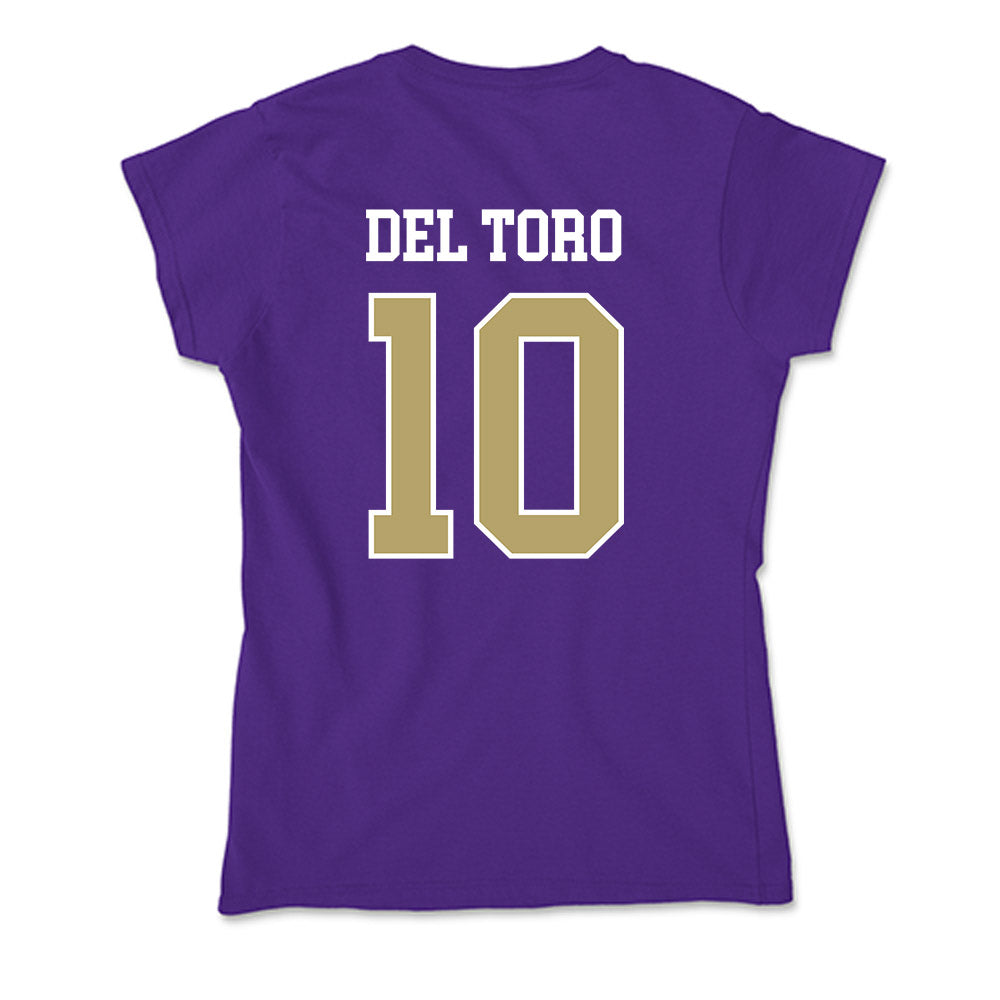 JMU - NCAA Women's Soccer : Olivia Del Toro - Soft Style Women’s T-Shirt-1