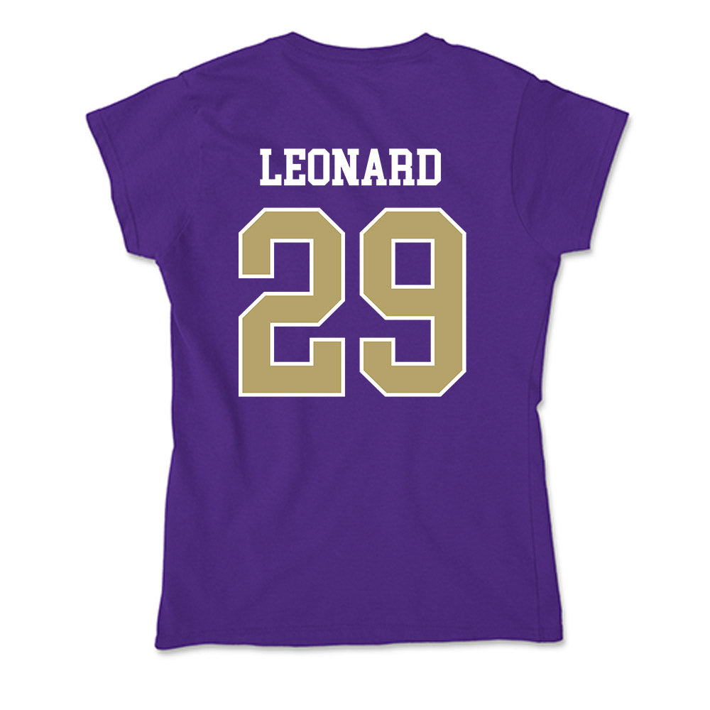 JMU - NCAA Football : Tre Leonard - Soft Style Women’s T-Shirt-1
