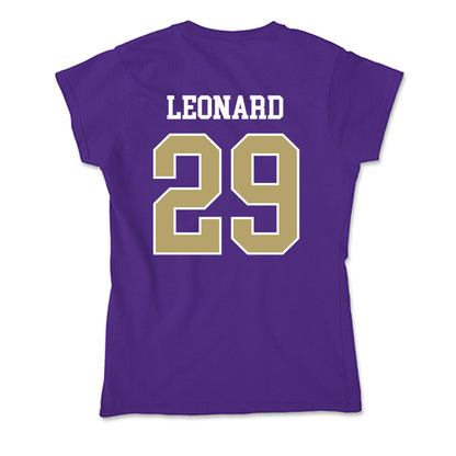 JMU - NCAA Football : Tre Leonard - Soft Style Women’s T-Shirt-1