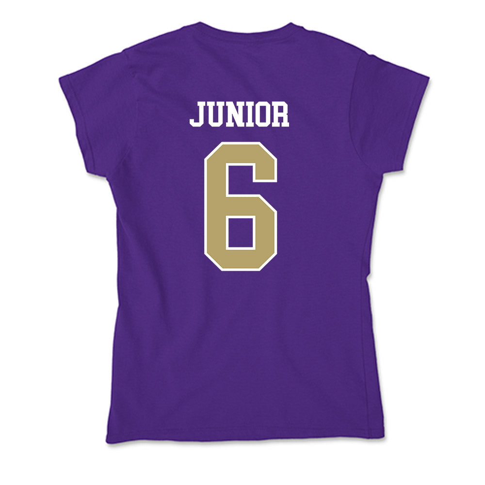 JMU - NCAA Men's Soccer : Florentino Junior - Soft Style Women’s T-Shirt-1