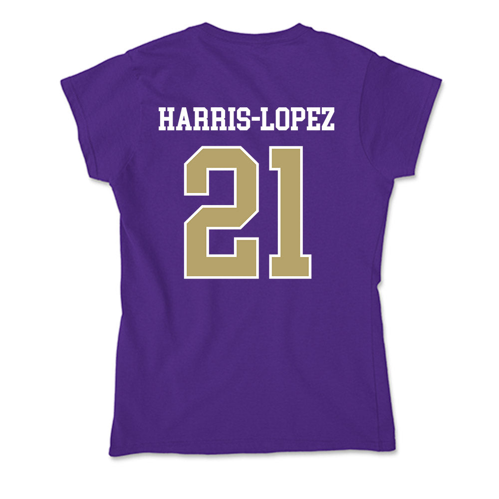JMU - NCAA Football : Curtis Harris-Lopez - Soft Style Women’s T-Shirt-1