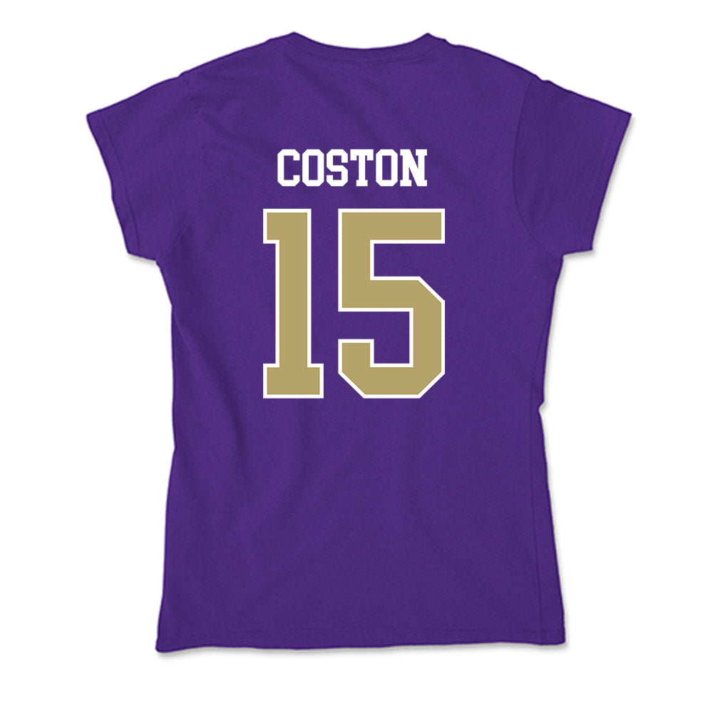 JMU - NCAA Women's Soccer : Bailey Coston - Soft Style Women’s T-Shirt-1