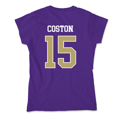 JMU - NCAA Women's Soccer : Bailey Coston - Soft Style Women’s T-Shirt-1
