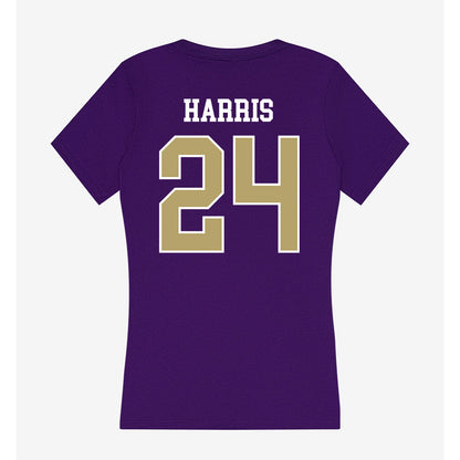 JMU - NCAA Football : Phillip Harris - Women's V-Neck T-Shirt-1