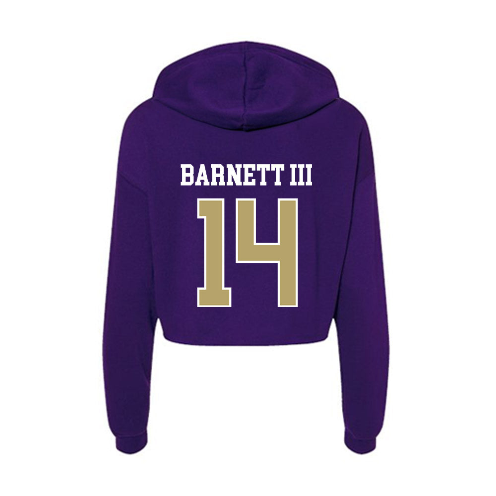 JMU - NCAA Football : Alonza Barnett III - Women's Crop Fleece Hoodie-1