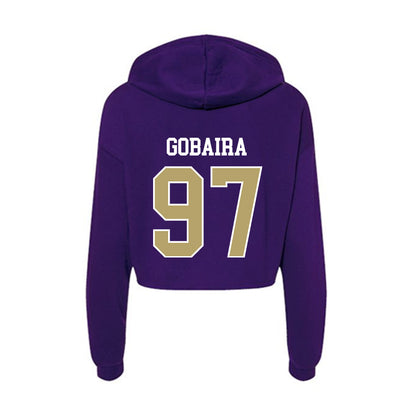 JMU - NCAA Football : Aiden Gobaira - Women's Crop Fleece Hoodie-1