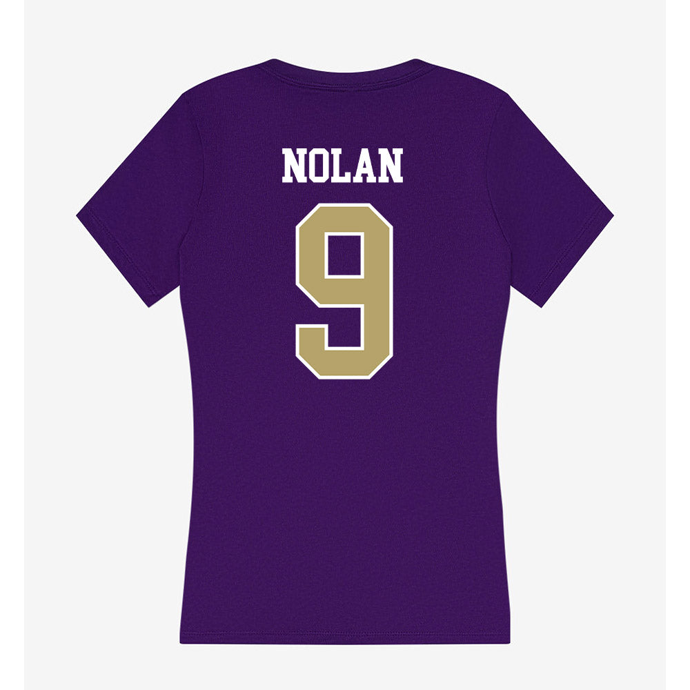 JMU - NCAA Baseball : Isaiah Nolan - Women's V-Neck T-Shirt-1
