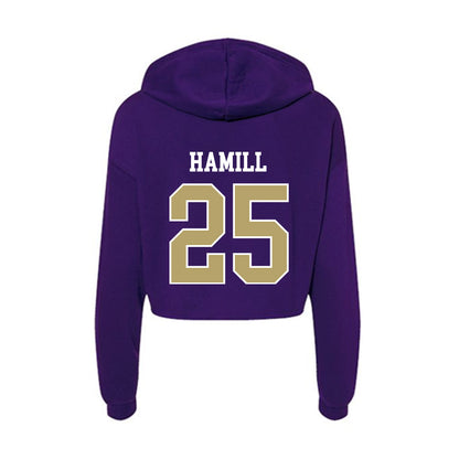 JMU - NCAA Football : Jackson Hamill - Women's Crop Fleece Hoodie-1