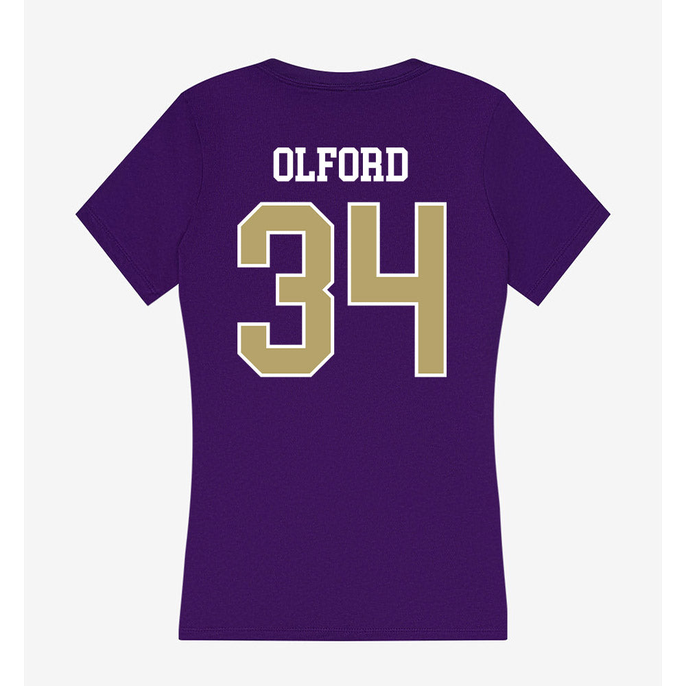 JMU - NCAA Football : Jamal Olford - Women's V-Neck T-Shirt-1