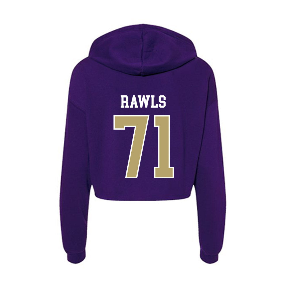 JMU - NCAA Football : Deacon Rawls - Women's Crop Fleece Hoodie-1