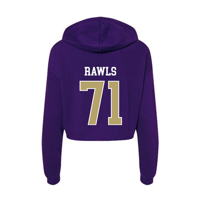 JMU - NCAA Football : Deacon Rawls - Women's Crop Fleece Hoodie-1