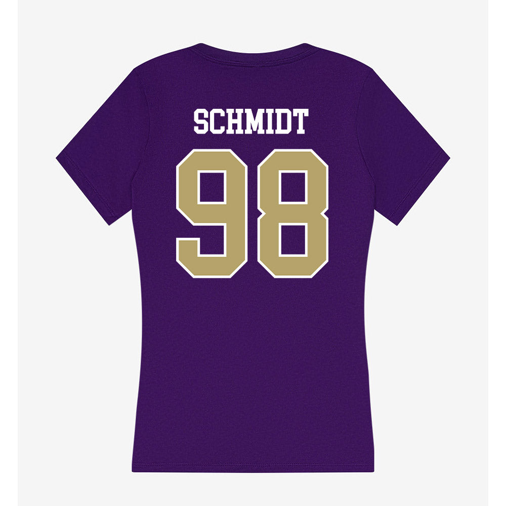 JMU - NCAA Football : Turner Schmidt - Women's V-Neck T-Shirt-1